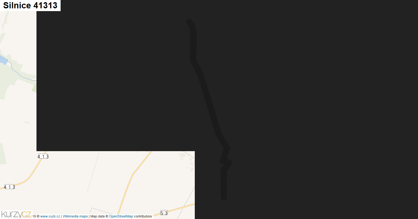 Silnice 41313 - mapa Silnice 41313