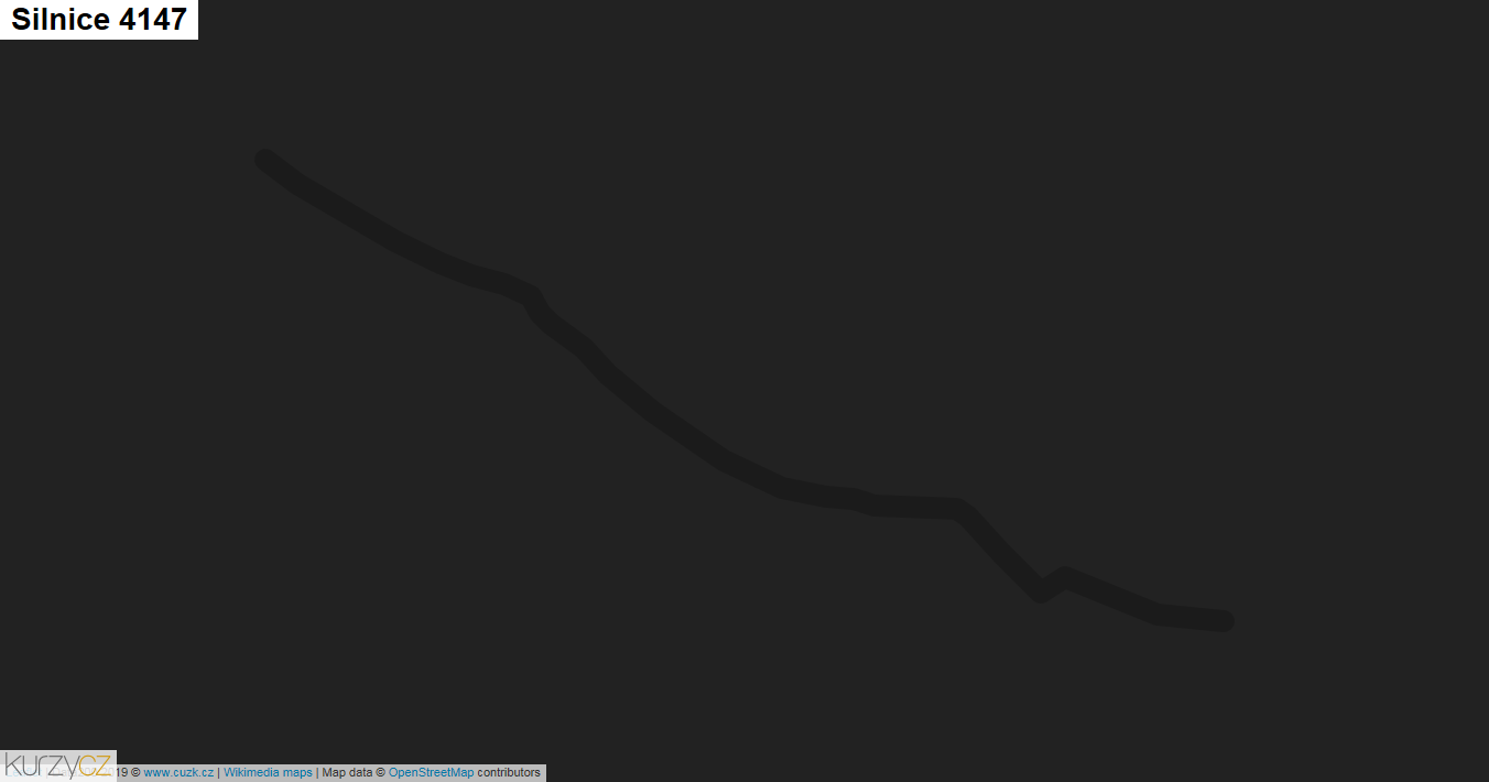 Silnice 4147 - mapa Silnice 4147