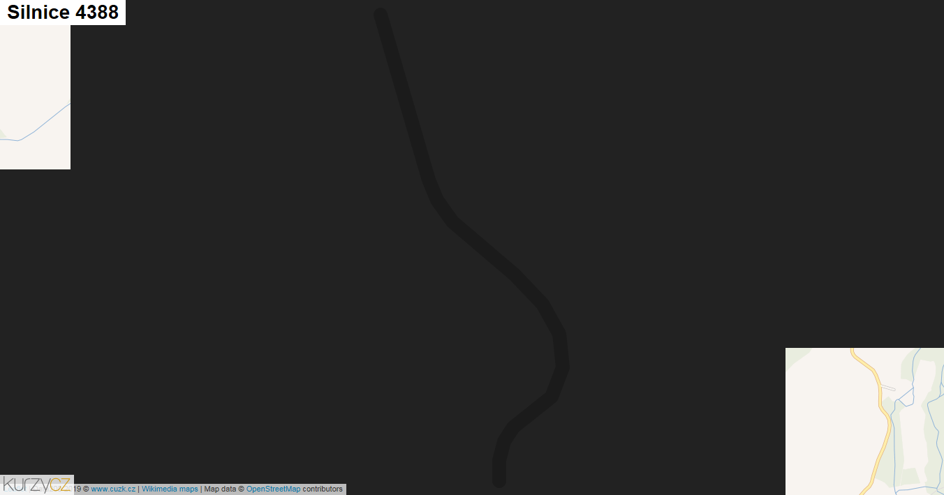 Silnice 4388 - mapa Silnice 4388
