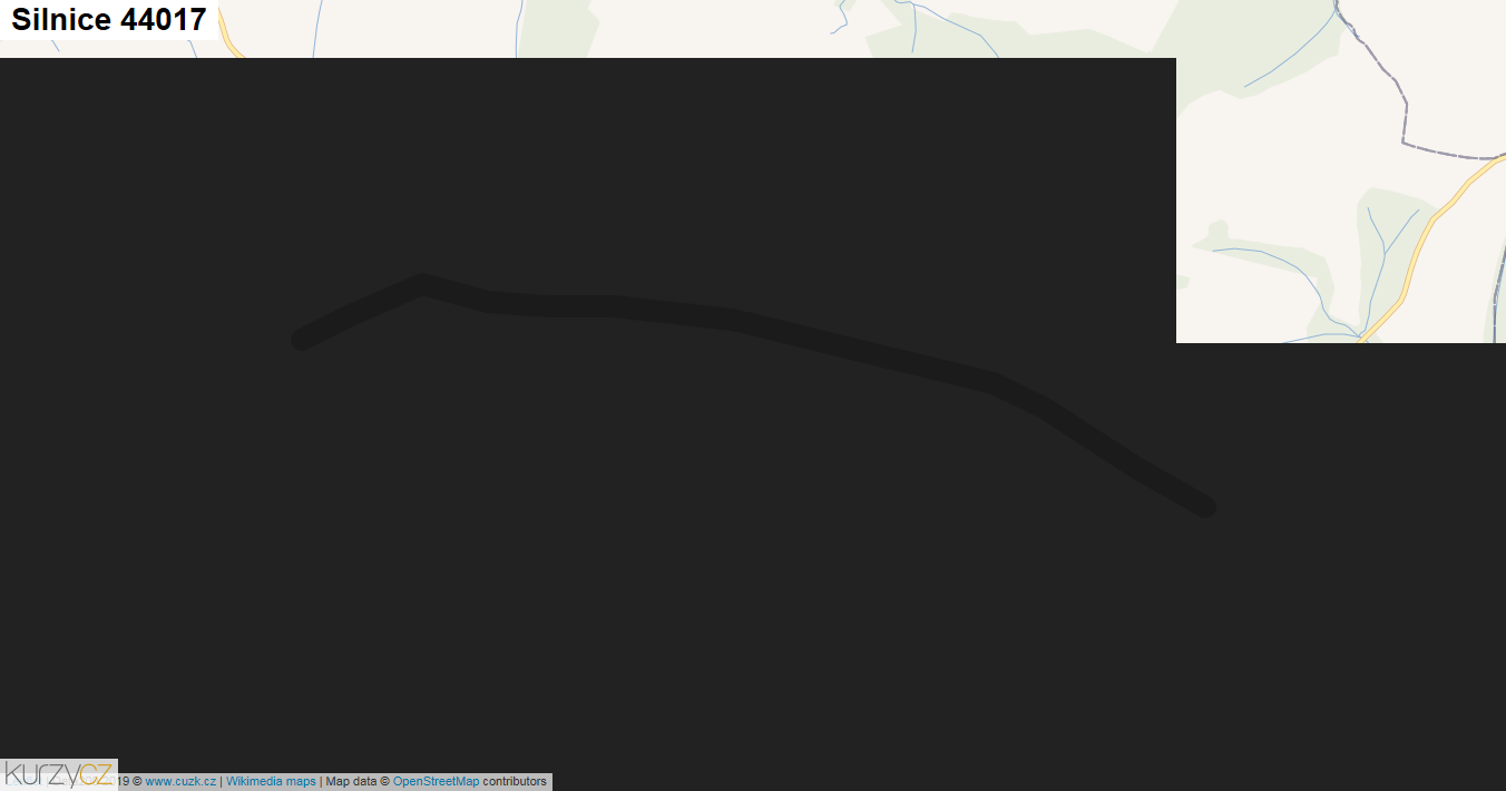 Silnice 44017 - mapa Silnice 44017