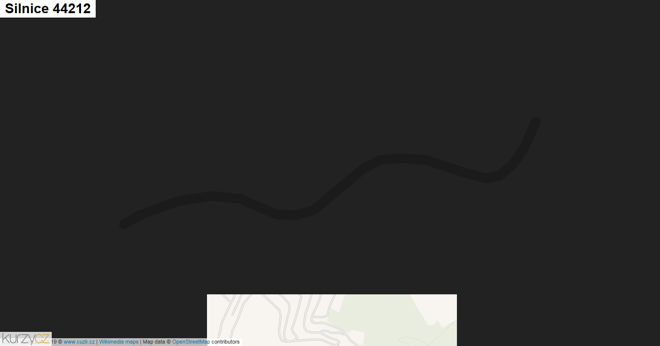 Silnice 44212 - mapa Silnice 44212