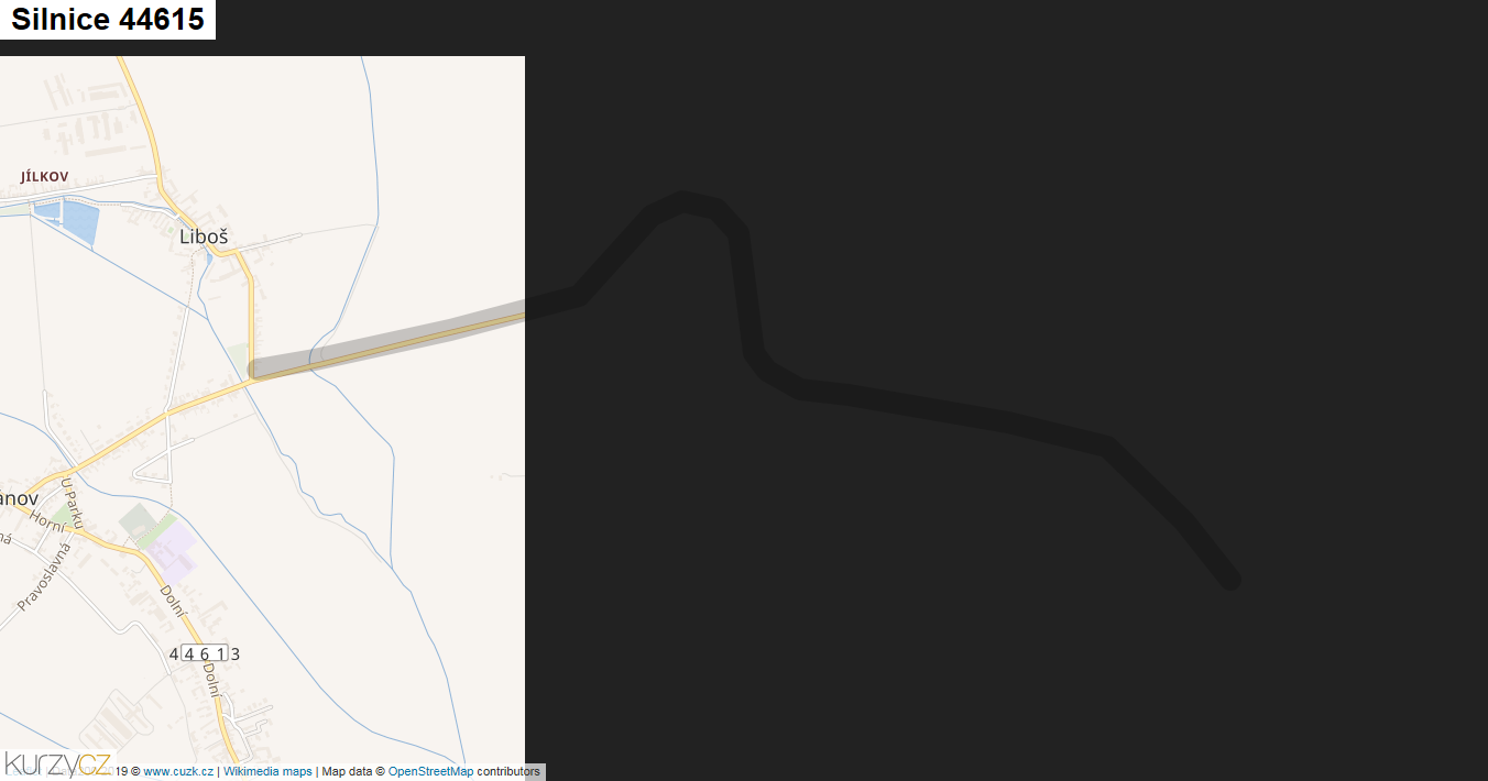 Silnice 44615 - mapa Silnice 44615