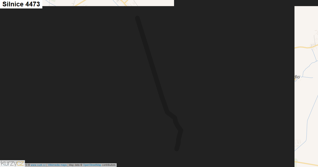 Silnice 4473 - mapa Silnice 4473