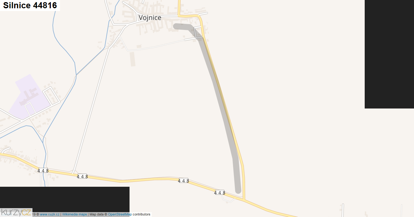 Silnice 44816 - mapa Silnice 44816