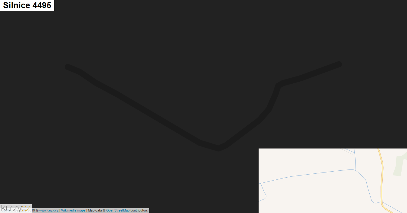 Silnice 4495 - mapa Silnice 4495