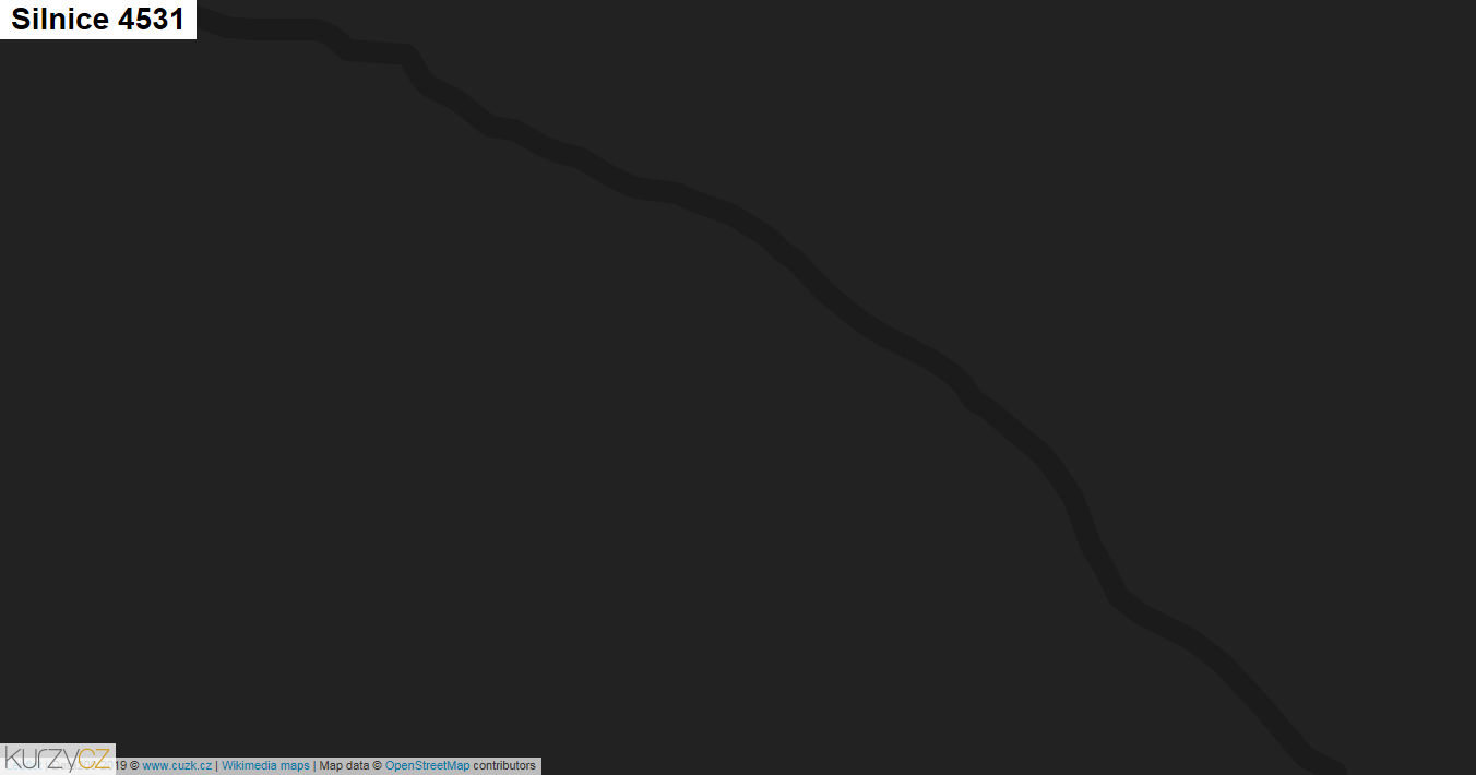 Silnice 4531 - mapa Silnice 4531