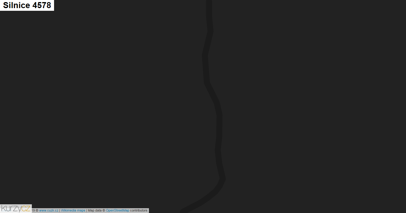 Silnice 4578 - mapa Silnice 4578