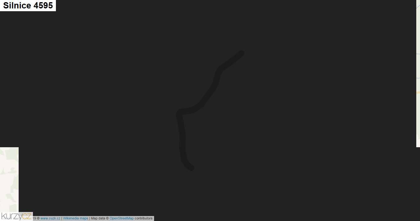 Silnice 4595 - mapa Silnice 4595
