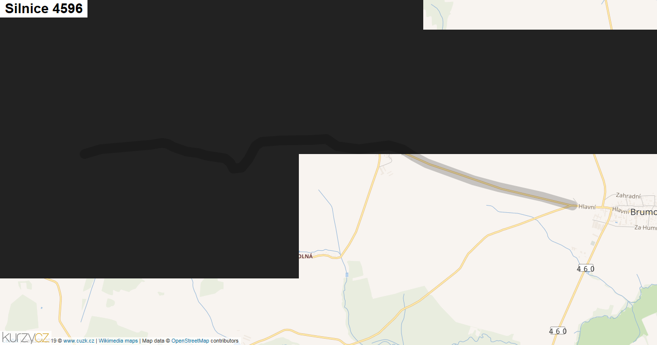 Silnice 4596 - mapa Silnice 4596
