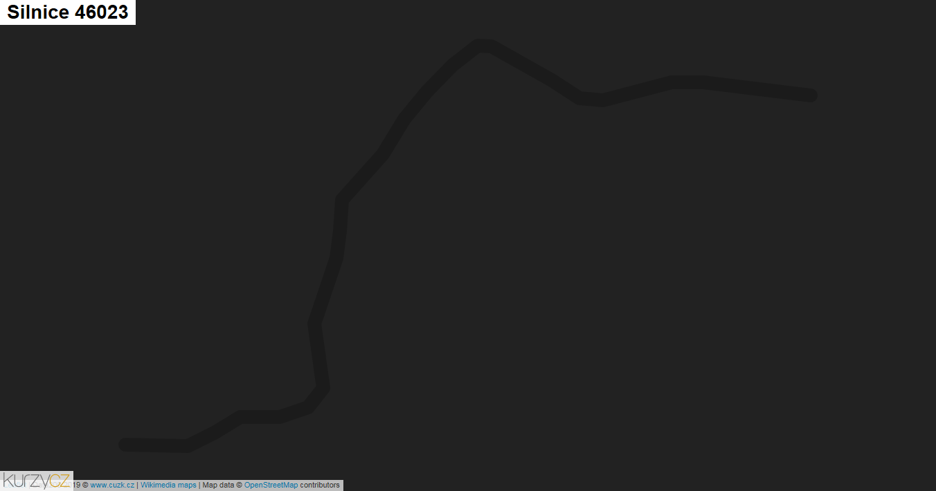 Silnice 46023 - mapa Silnice 46023