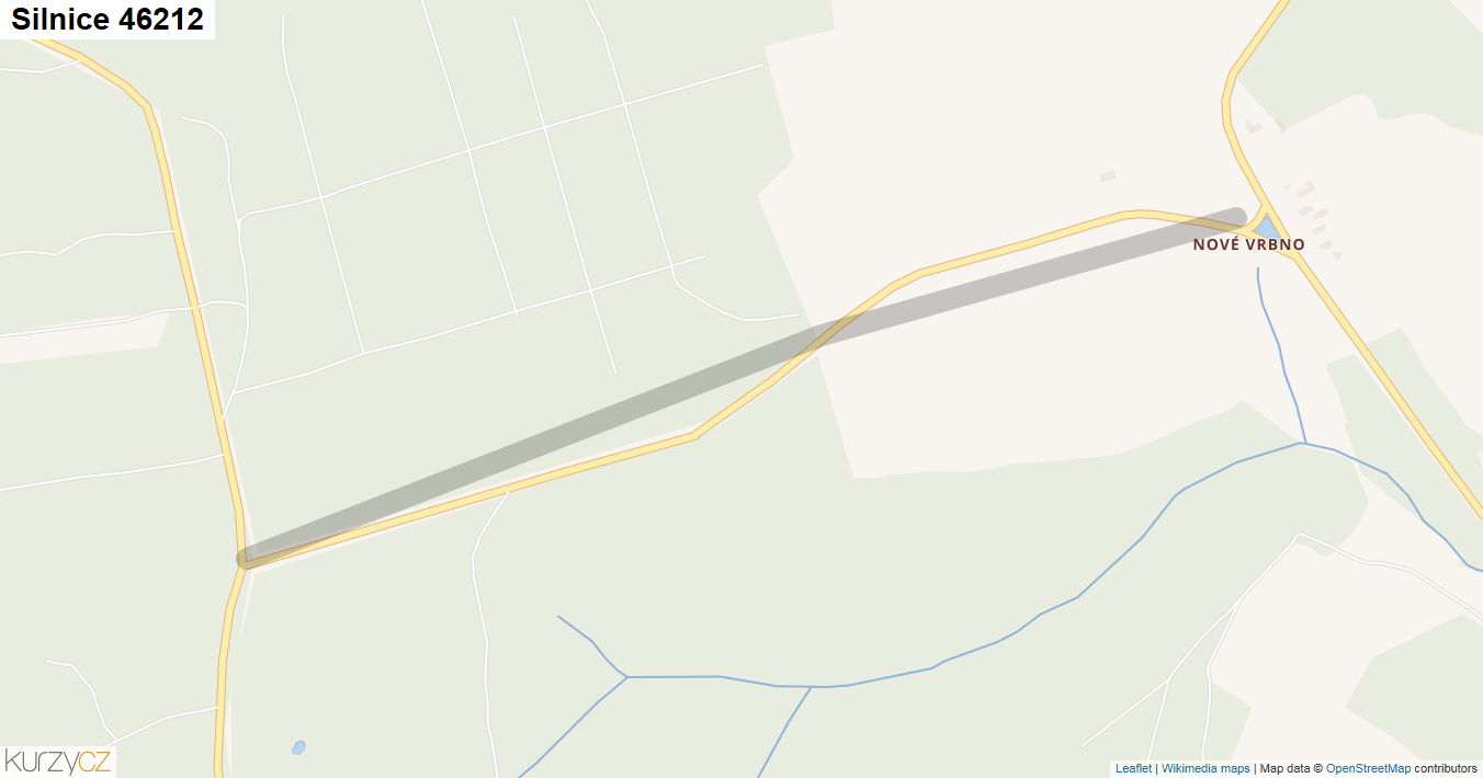 Silnice 46212 - mapa Silnice 46212