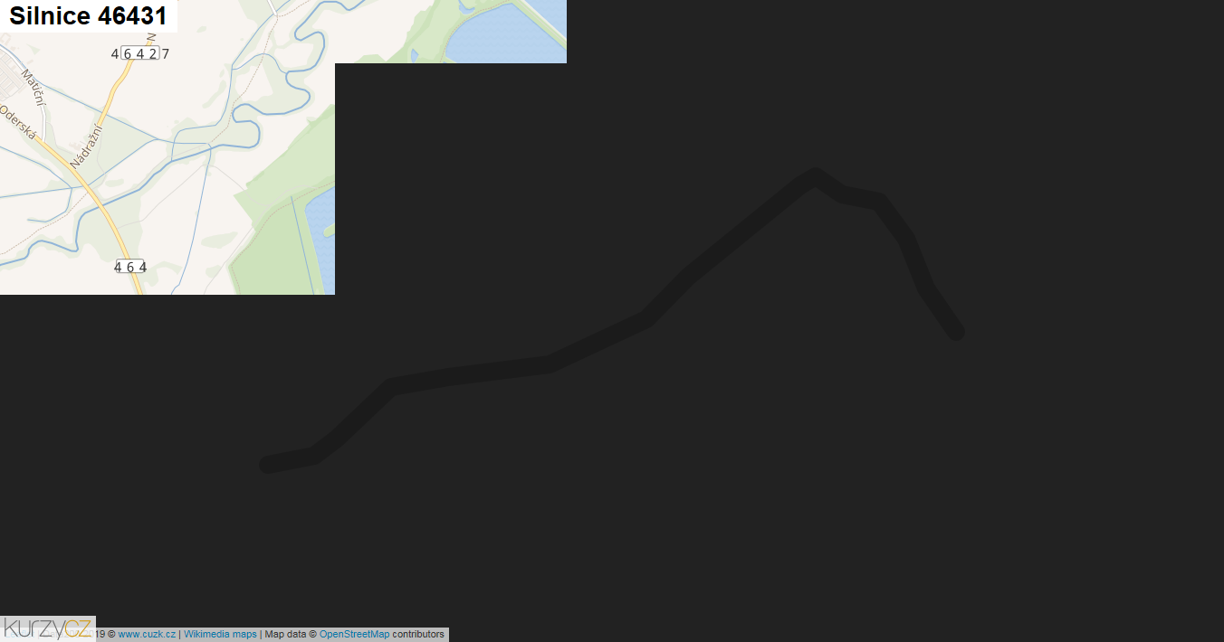 Silnice 46431 - mapa Silnice 46431