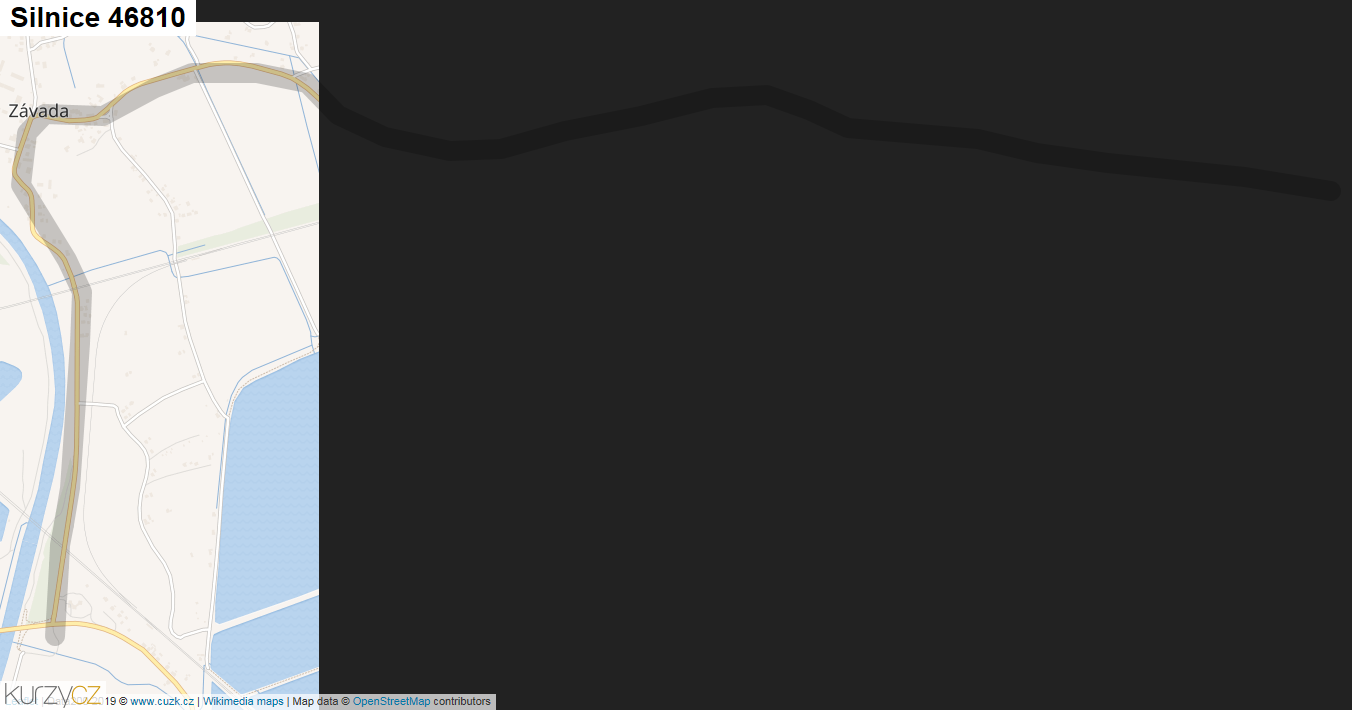Silnice 46810 - mapa Silnice 46810