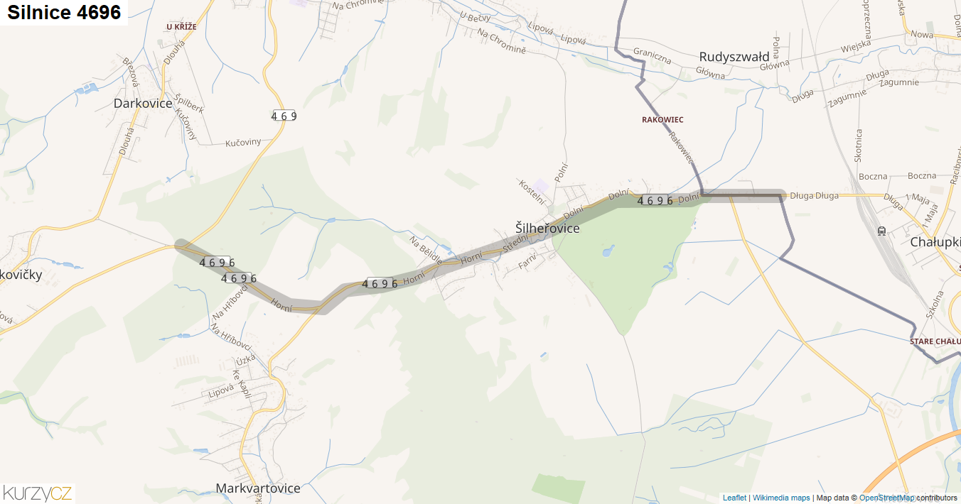 Silnice 4696 - mapa Silnice 4696