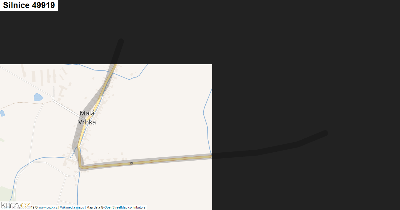Silnice 49919 - mapa Silnice 49919