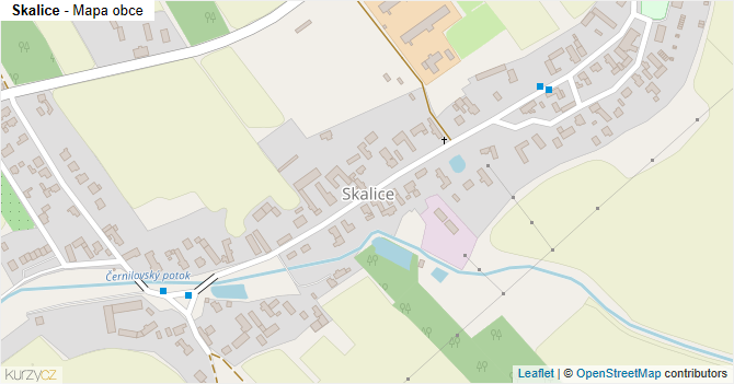 Skalice - mapa obce