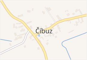 Číbuz v obci Skalice - mapa části obce