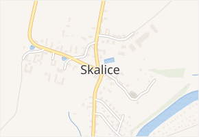 Skalice v obci Skalice - mapa části obce