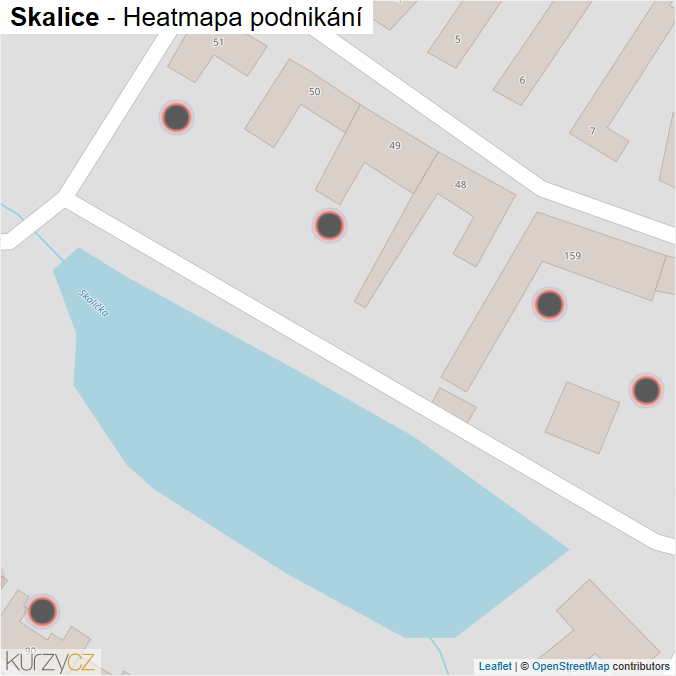 Mapa Skalice - Firmy v obci.