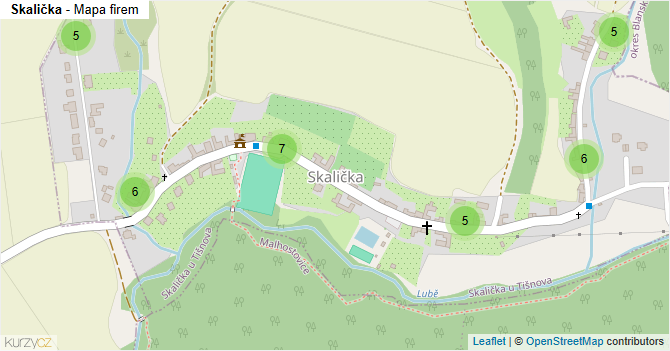 Skalička - mapa firem