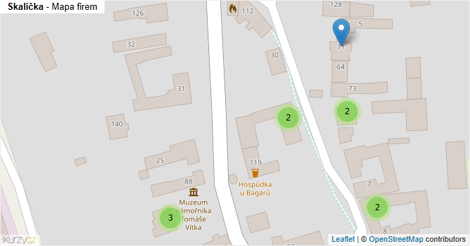 Skalička - mapa firem