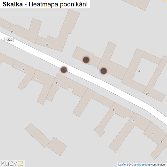 Mapa Skalka - Firmy v obci.