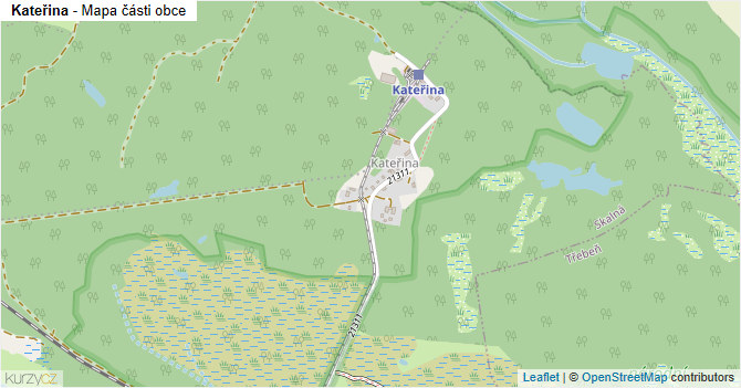 Kateřina - mapa části obce