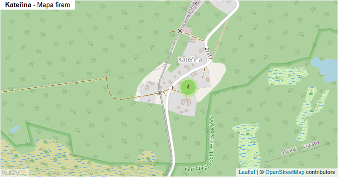 Kateřina - mapa firem