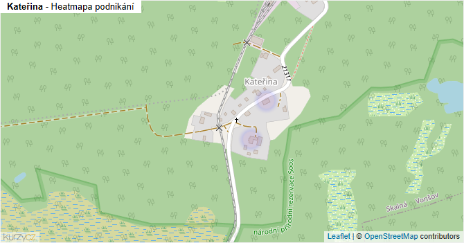 Kateřina - mapa podnikání