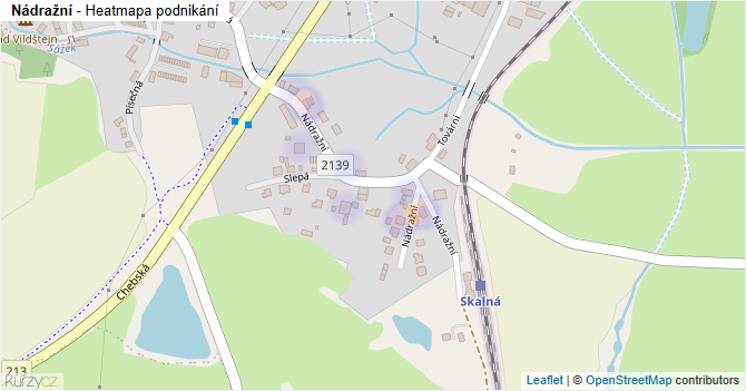 Nádražní - mapa podnikání