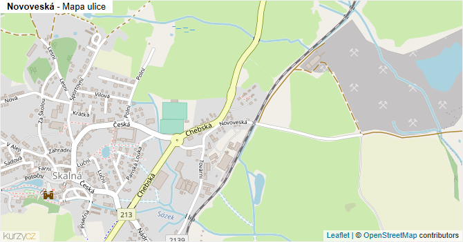 Novoveská - mapa ulice