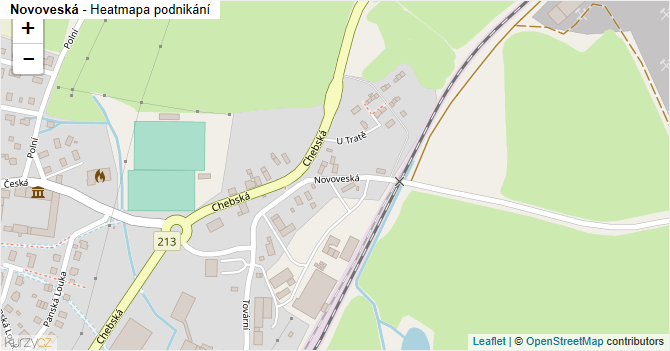 Novoveská - mapa podnikání