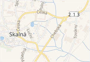 Panská Louka v obci Skalná - mapa ulice