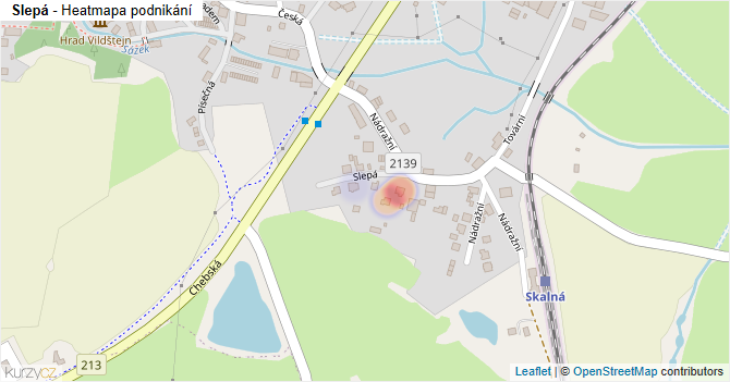 Slepá - mapa podnikání