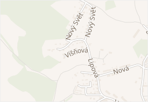 Višňová v obci Skalná - mapa ulice