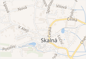 Zahradní v obci Skalná - mapa ulice