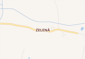 Zelená v obci Skalná - mapa části obce