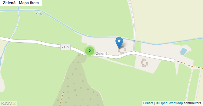Zelená - mapa firem