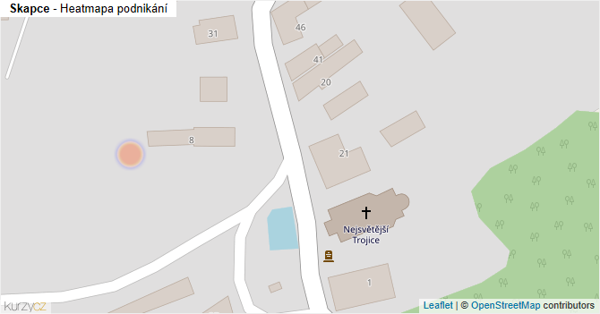 Skapce - mapa podnikání