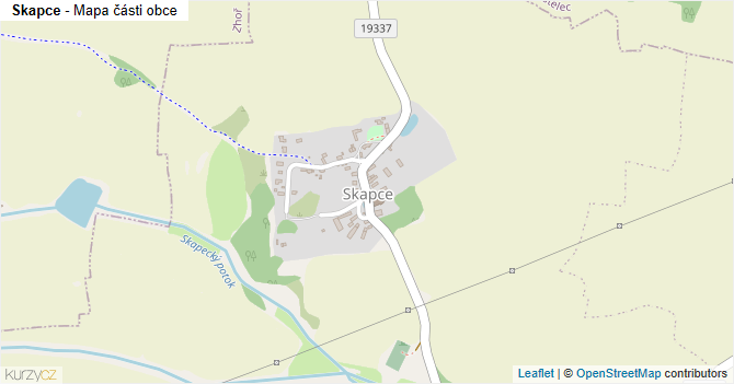 Skapce - mapa části obce