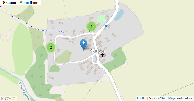 Skapce - mapa firem