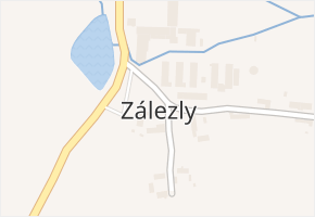 Zálezly v obci Skapce - mapa části obce