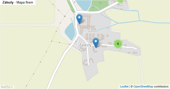 Zálezly - mapa firem