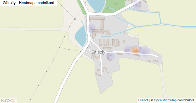 Zálezly - mapa podnikání
