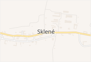 Sklené v obci Sklené - mapa části obce