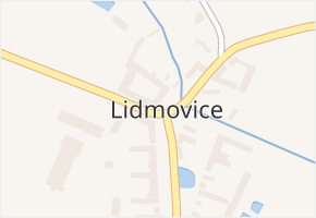 Lidmovice v obci Skočice - mapa části obce