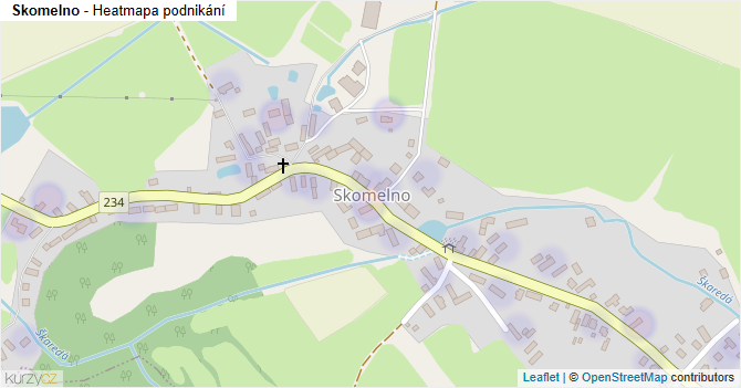 Skomelno - mapa podnikání