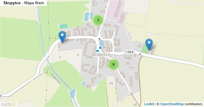 Skopytce - mapa firem