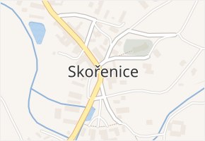 Skořenice v obci Skořenice - mapa části obce