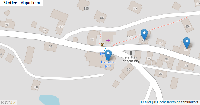 Skořice - mapa firem